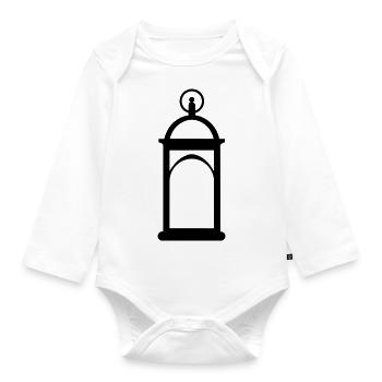 lantern - Organic Longsleeve Baby Bodysuit - white - Front