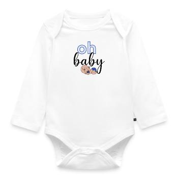 Oh Baby - Baby Bio-Langarm-Body - Weiß - Vorne
