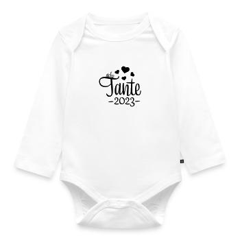 tante 2023 2f 09 - Baby Bio-Langarm-Body - Weiß - Vorne