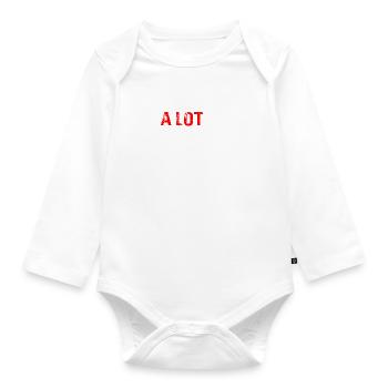 A Lot Going on at The Moment - Organic Longsleeve Baby Bodysuit - white - Front