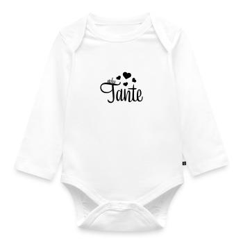 tante 2023 2f 03 - Baby Bio-Langarm-Body - Weiß - Vorne
