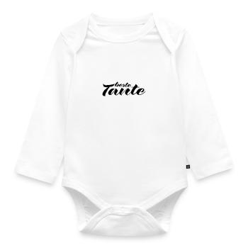 tante 2023 2f 16 - Baby Bio-Langarm-Body - Weiß - Vorne