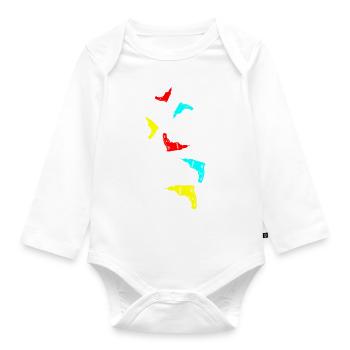 Drill - Organic Longsleeve Baby Bodysuit - white - Front