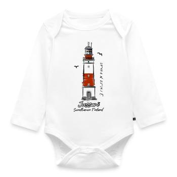 JUSSARÖ LIGHTHOUSE Marine textiles and gifts - Organic Longsleeve Baby Bodysuit - white - Front