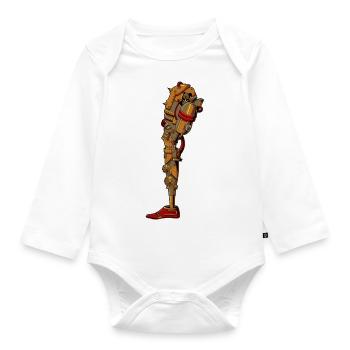 Steampunk Prosthesis - Organic Longsleeve Baby Bodysuit - white - Front