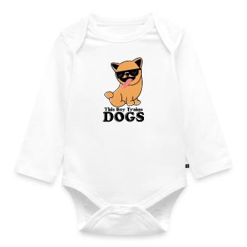 Lunettes de soleil Dog Training Cute Puppy Dresser - Body Bébé bio manches longues - blanc - Devant