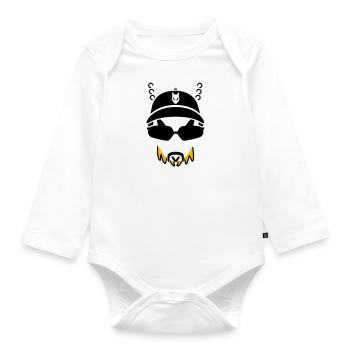 Ekuroeil King - Organic Longsleeve Baby Bodysuit - white - Front