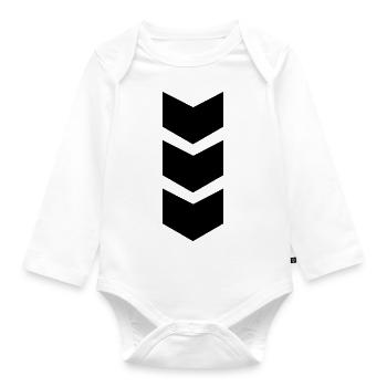 arrow - Organic Longsleeve Baby Bodysuit - white - Front