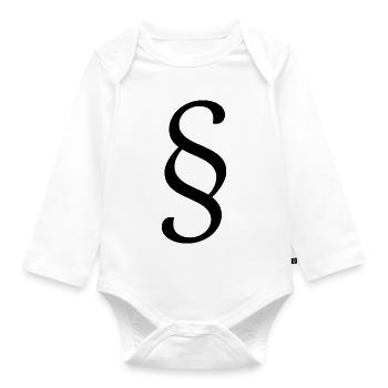 Law Lawyer Paragraph Lawyer Court Law - Organic Longsleeve Baby Bodysuit - white - Front