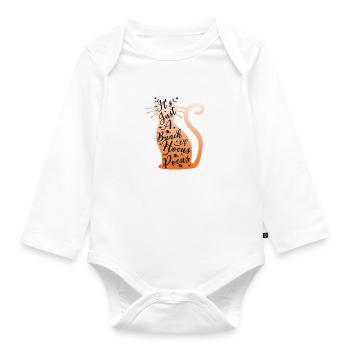 Es ist nur ein Haufen Hokuspokus Halloween Katzenliebe - Baby Bio-Langarm-Body - Weiß - Vorne