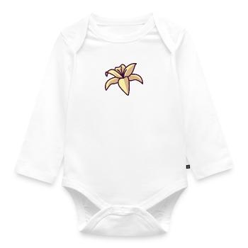 lily - Organic Longsleeve Baby Bodysuit - white - Front