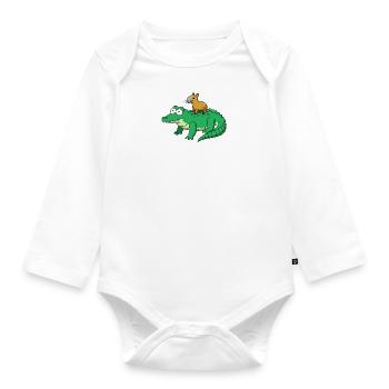 capybara - Baby Bio-Langarm-Body - Weiß - Vorne