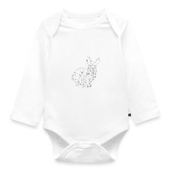 Hare - Organic Longsleeve Baby Bodysuit - white - Front