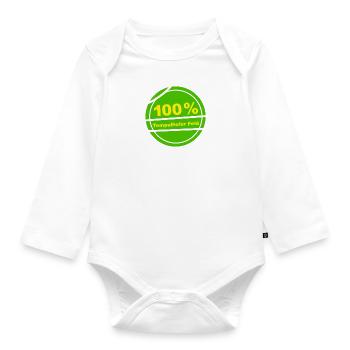 100% Tempelhofer Feld - Baby Bio-Langarm-Body - Weiß - Vorne
