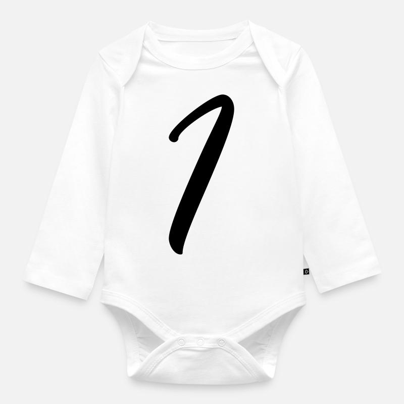1 - Body Bébé bio manches longues - blanc