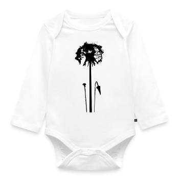Dandelion Dandelion Gift Idea - Organic Longsleeve Baby Bodysuit - white - Front