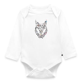 100 Ekuroeils - Organic Longsleeve Baby Bodysuit - white - Front