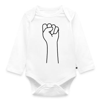 faust 2 - Baby Bio-Langarm-Body - Weiß - Vorne
