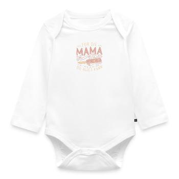 Mama Muttertag Geburtstag Beste Mütter Weihnachten - Baby Bio-Langarm-Body - Weiß - Vorne