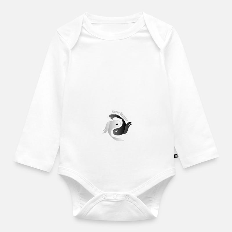 Orientalische Weisheit, Laotse. Gewinner oder Verlierer. - Baby Bio-Langarm-Body - Weiß