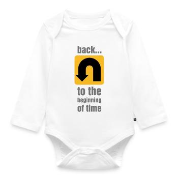 U-turn - Organic Longsleeve Baby Bodysuit - white - Front