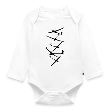 Gliders | Gliding Pilot Thermal Gifts - Organic Longsleeve Baby Bodysuit - white - Front