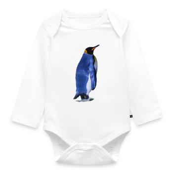 Les pingouins sont incapables de voler, mais de bons nageurs - Body Bébé bio manches longues - blanc - Devant