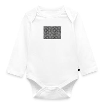 Spring coastal nature and Nordic light - Organic Longsleeve Baby Bodysuit - white - Front