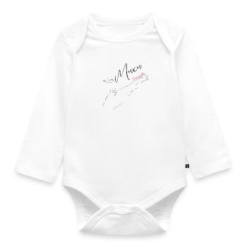 Basque Bisous - Body Bébé bio manches longues - blanc - Devant