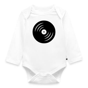 vinyl - Baby Bio-Langarm-Body - Weiß - Vorne