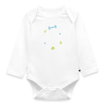 Fort comme Papa - Body Bébé bio manches longues - blanc - Devant