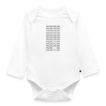 UCI Farben Rennrad Mountainbike Geschenk Radfahrer - Baby Bio-Langarm-Body - Weiß - Vorne