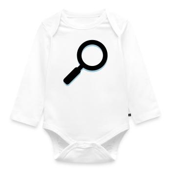 Lupe - Baby Bio-Langarm-Body - Weiß - Vorne