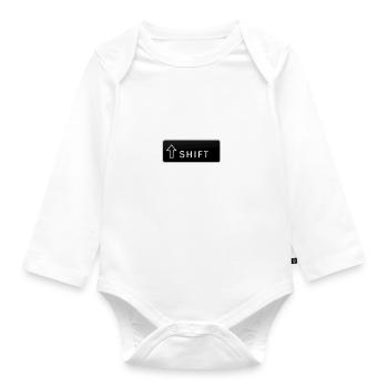Paradigm Shift - Organic Longsleeve Baby Bodysuit - white - Front