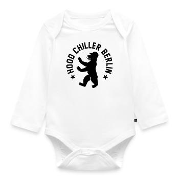 Ours Look classique capot Chiller Berlin - Body Bébé bio manches longues - blanc - Devant