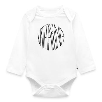 Cadeau de Katharina - Body Bébé bio manches longues - blanc - Devant