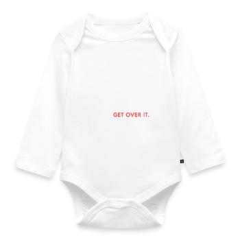feminism is the radical notion that women are ppl! - Organic Longsleeve Baby Bodysuit - white - Front
