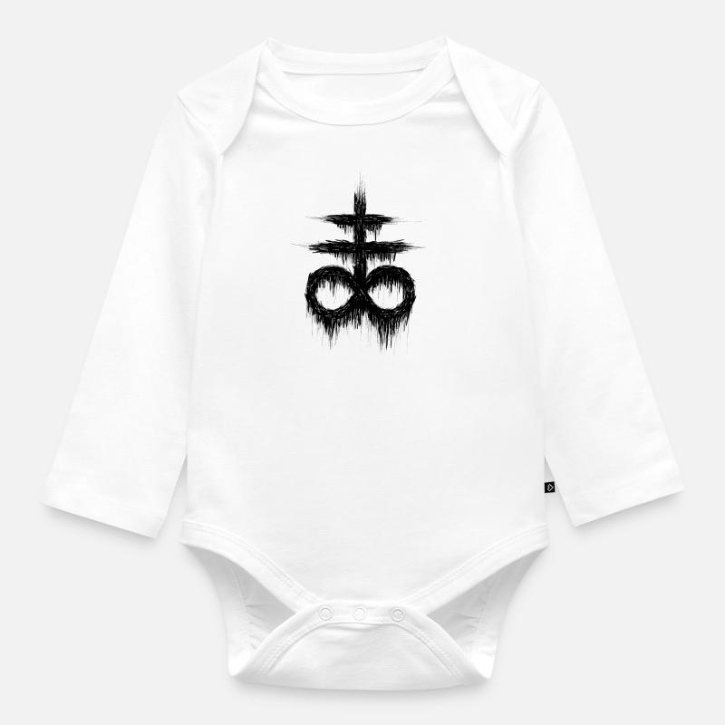 Leviathankreuz - Organic Longsleeve Baby Bodysuit - white