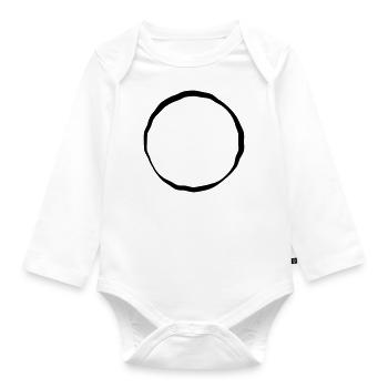 circle of life - Organic Longsleeve Baby Bodysuit - white - Front