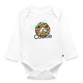 Grumpy Cookie - Baby Bio-Langarm-Body - Weiß - Vorne