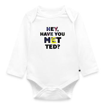 Hast du Ted geschrieben? - Baby Bio-Langarm-Body - Weiß - Vorne