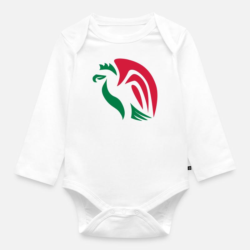 Mexico Eagle - Organic Longsleeve Baby Bodysuit - white