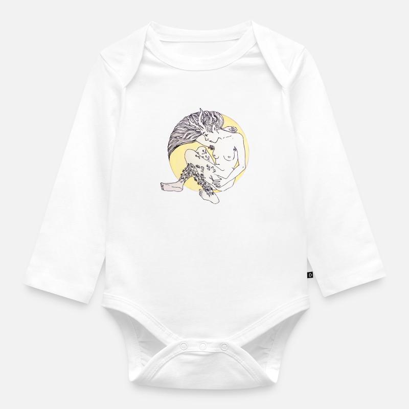 Waldelfe - Body Bébé bio manches longues - blanc