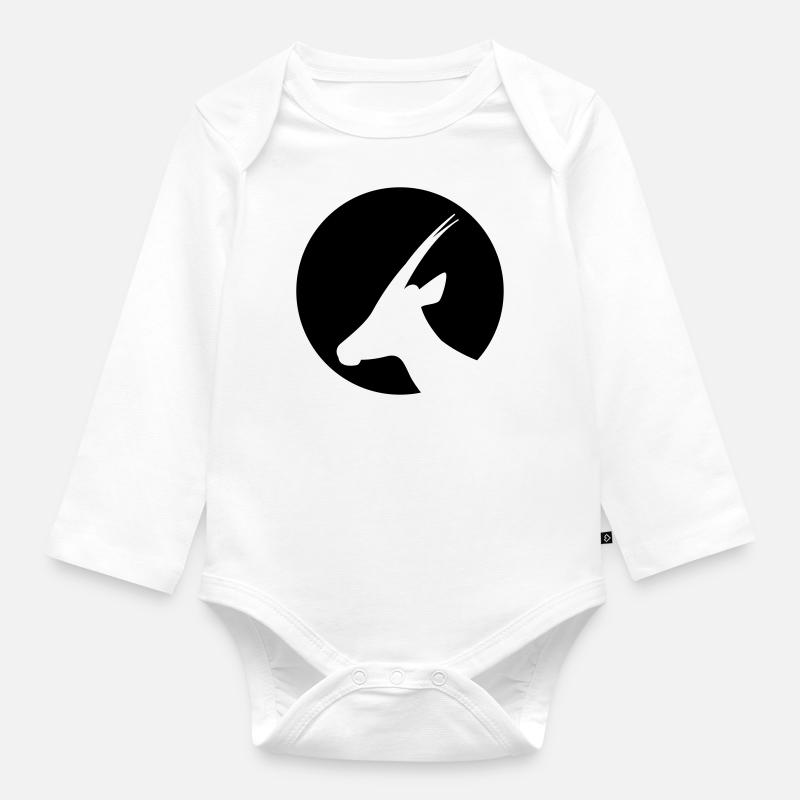 gazelle - Body Bébé bio manches longues - blanc