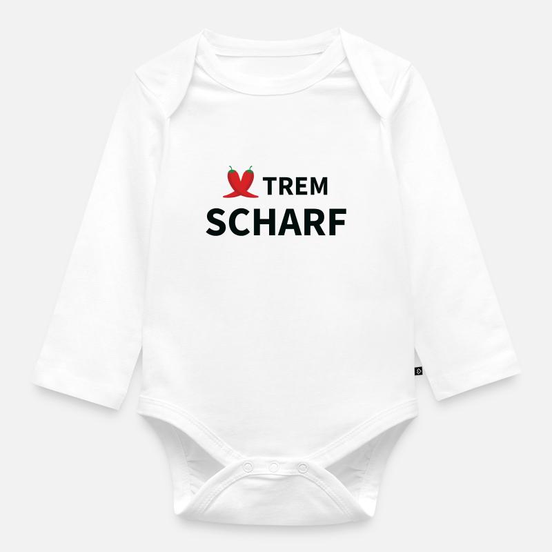 XTREM sharp - Organic Longsleeve Baby Bodysuit - white