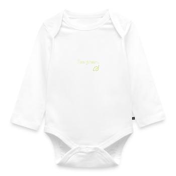 Live Green - Baby Bio-Langarm-Body - Weiß - Vorne