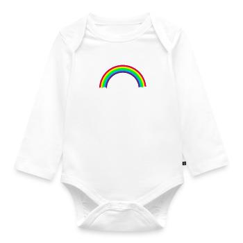 Death Metal Rainbow - Body Bébé bio manches longues - blanc - Devant