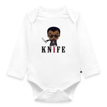 Little Knife / Daywalker Vampire Teen Gift Idea - Organic Longsleeve Baby Bodysuit - white - Front