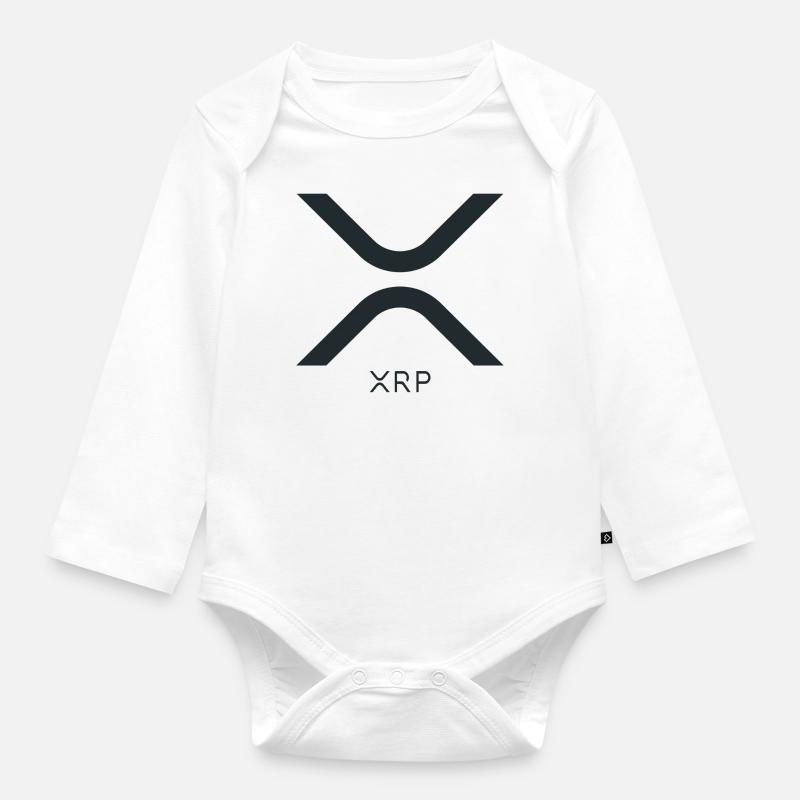 Logo Ripple XRP - Body Bébé bio manches longues - blanc