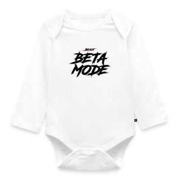 BETA MODE - Baby Bio-Langarm-Body - Weiß - Vorne